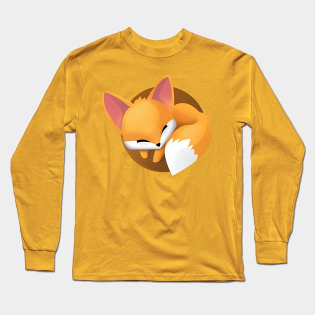 Cute fox Long Sleeve T-Shirt by peekxel